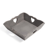 Heart Pierce grey tray