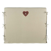 Fodera della testata letto cuore rossa 140 cm<br />Dream