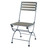 Chaise de jardin pliante gris anthracite