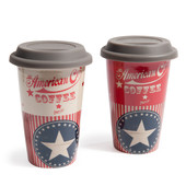 Assortiment de 6 mugs To go America