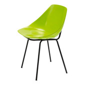 Chaise verte Coquillage