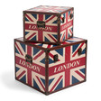 Set mit 2 Koffern London flag box
