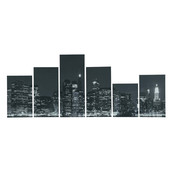 Ensemble de 6 toiles City night