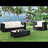 Fauteuil de jardin carré noir Miami