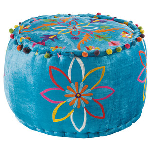Poef Gipsy blauw