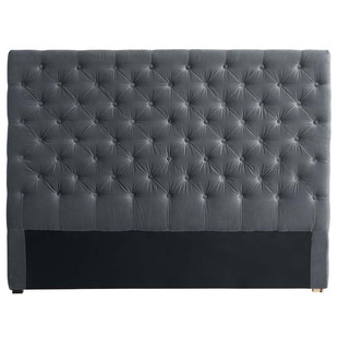 140 cm grey headboard  Chesterfield