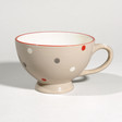Tazza Jumbo beige effetto neve <br /> - Lotto di 6