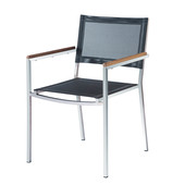 Fauteuil de jardin noir Riverside