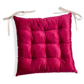 Galette de chaise Medina fuchsia <br /> - Lot de 4