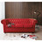 Sofa Dreisitzer, nicht ausziehbar, rot