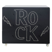 Commode noire Rock