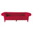 4-Seat Red Sofa Picadilly