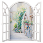 Tableau fenêtre floral