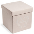 Pouf pliable lin Bonheur