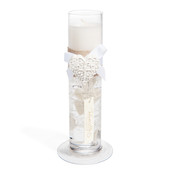 Bougie gel Romance coeur <br /> - Lot de 2