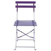 Set van 2 paarse stoelen Confetti