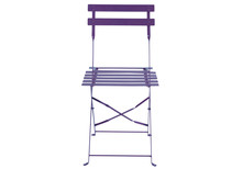 Lot de 2 chaises de jardin pliantes violettes