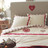 Housse tête de lit cœur rouge 160 cm