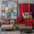 Tzigane linen pouffe