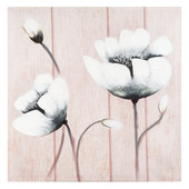 Flower on boards canvas