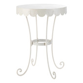 Guéridon enfant métal ivoire<br />Gourmandise