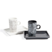 Assortiment de 6 tasses et soucoupes Café lounge