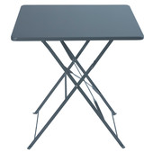 Table de jardin carrée grise pliante<br />Guinguette