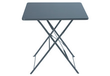 Table de jardin carrée grise pliante