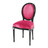 Sedia in velluto fucsia  VELVET<br />Louis