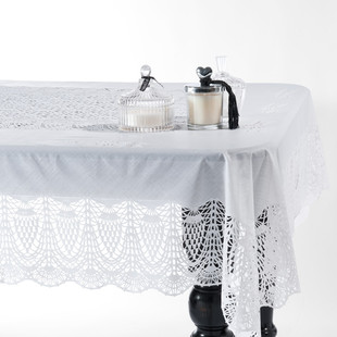 Cordoue white tablecloth