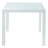 Table de jardin carrée blanche<br />Santorin