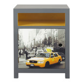 Nachttisch grau Cab