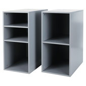 Ensemble de 2 caissons de bureau grises Desk