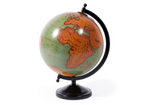 Globe bleu Vintage sur pied
