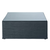 Table basse de jardin carrée gris anthracite<br />Ibiza