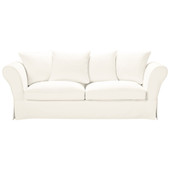 Dreisitzersofa, nicht ausziehbar, elfenbein  Roma