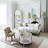 Fauteuil coloris lin capitonné<br />Constantin