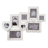 Emilie white multi-photo frame
