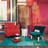Zetel fluweel blauw Constantin