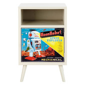 Kinder-Nachttisch Vintage Robot