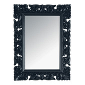 Rivoli mirror, black 90x120