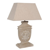 Lily ceruse finish wood lamp
