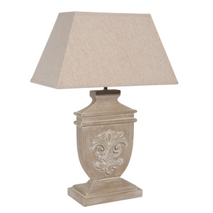 Lily ceruse finish wood lamp