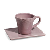 Kaffeetasse Romanze pflaume <br /> - Set aus 6