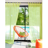 Net curtain, anise green