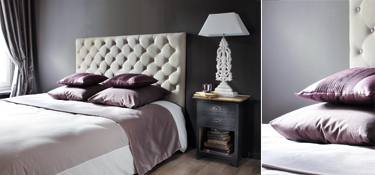 Rideau Juliana gris  <br /> - Lot de 2