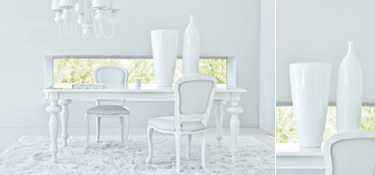 Vase Vogel & Kranz