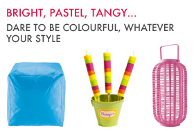bright, pastel, tangy