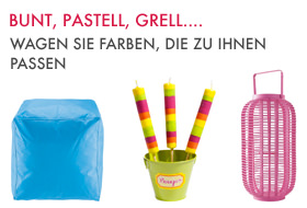 bunt, pastell, grell