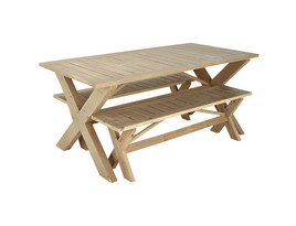 Wood garden bench 
